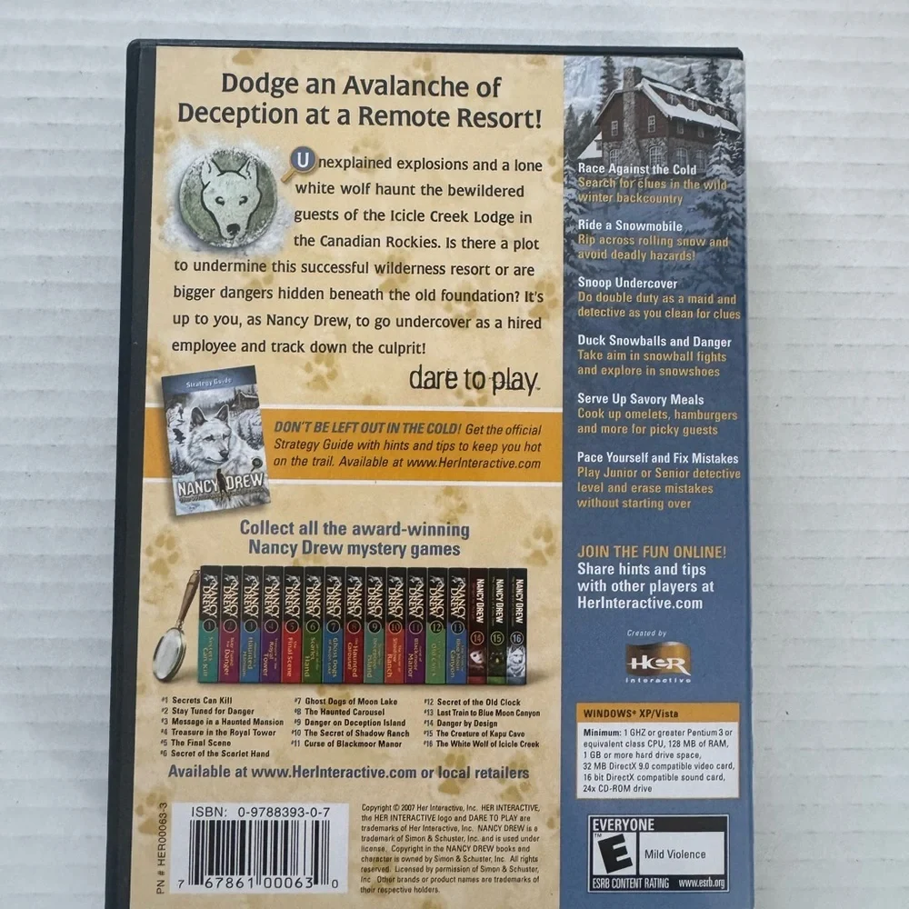 Nancy Drew: The White Wolf of Icicle Creek PC Game